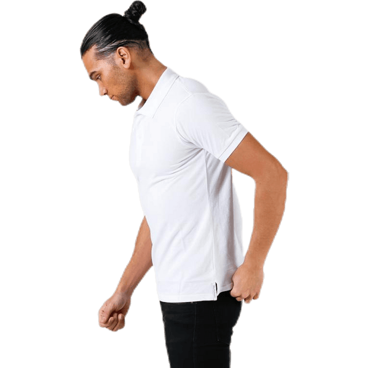 Pique Polo Shirt White