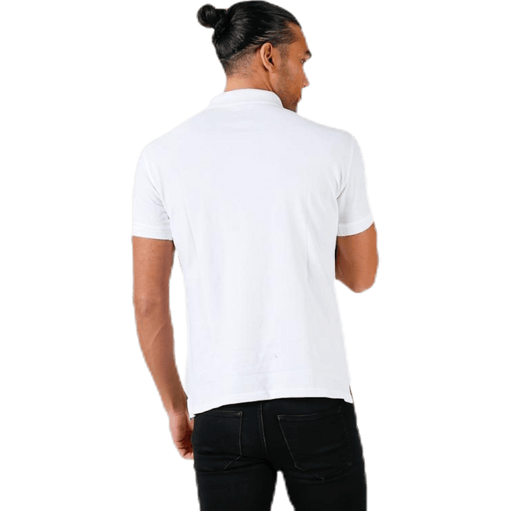 Pique Polo Shirt White