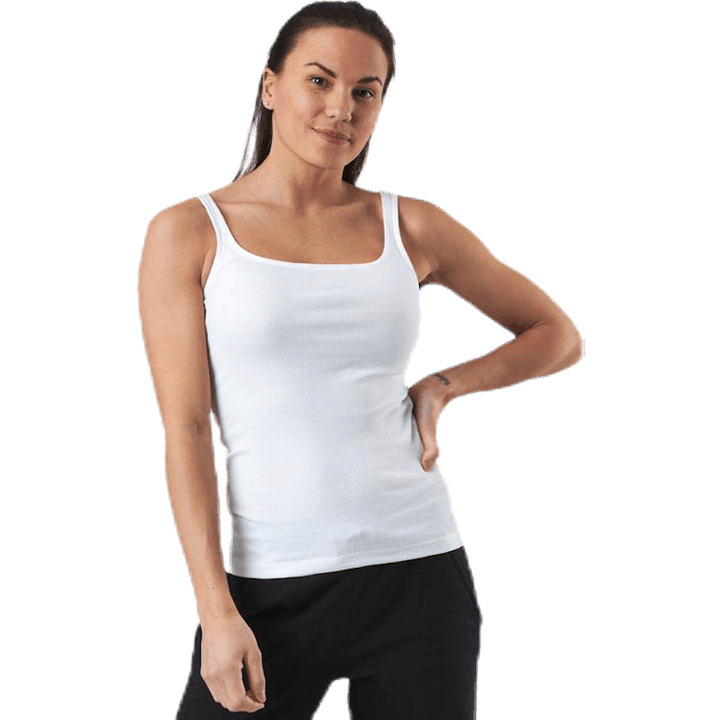 Tank Ribbed  White