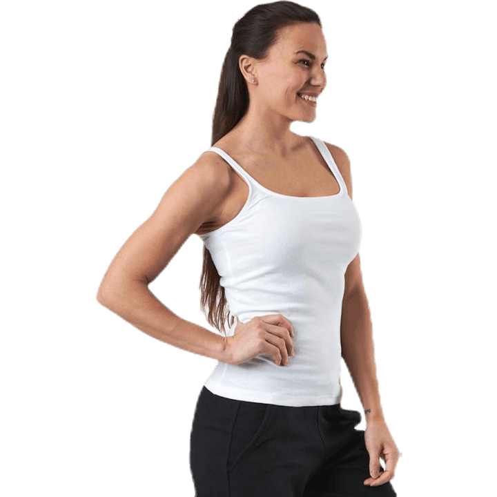 Tank Ribbed  White