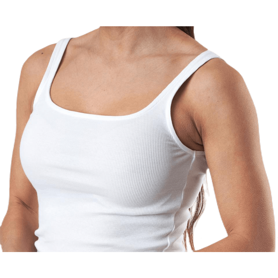 Tank Ribbed  White