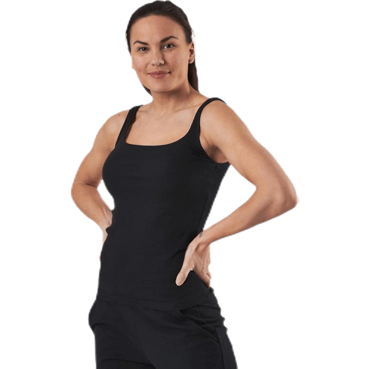 Tank Ribbed  Black