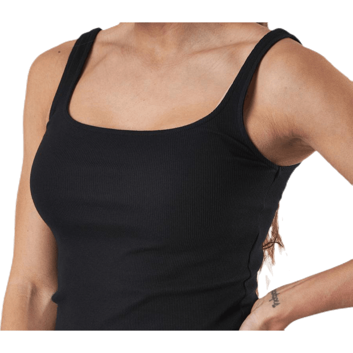 Tank Ribbed  Black