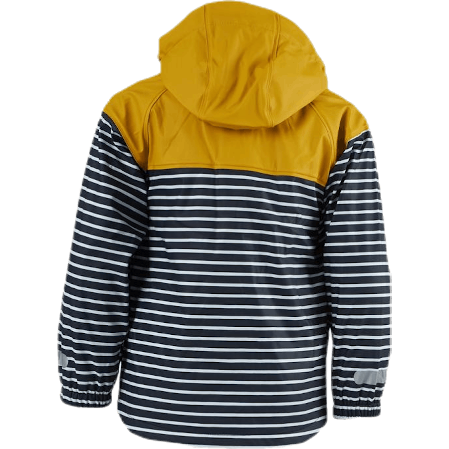 Wings Fleece-vuorattu sadetakki Sininen/Keltainen