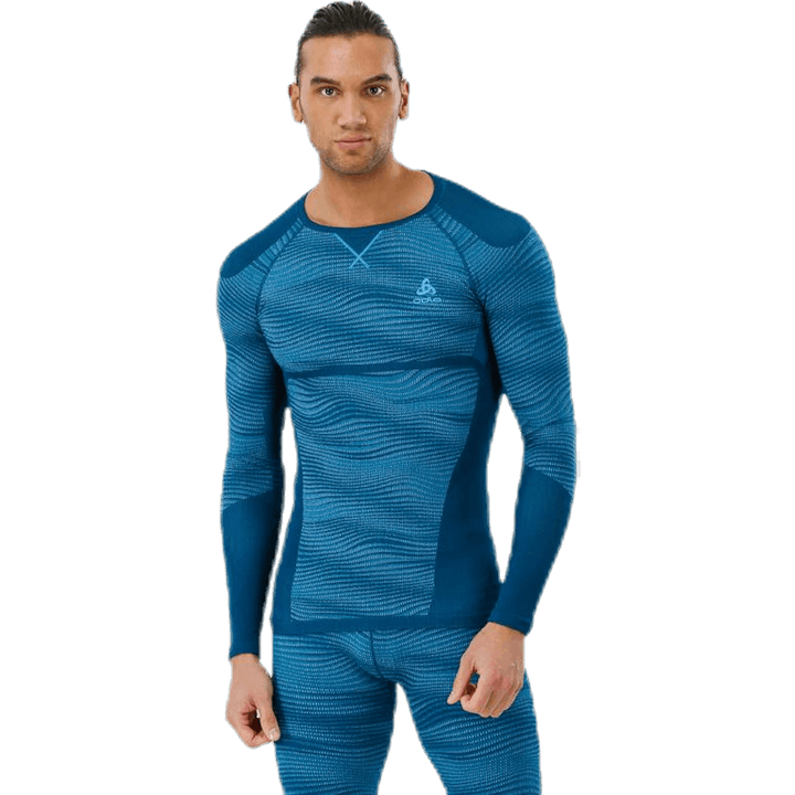 Suw Top Crew Neck L/S Performance Blackcomb Blue