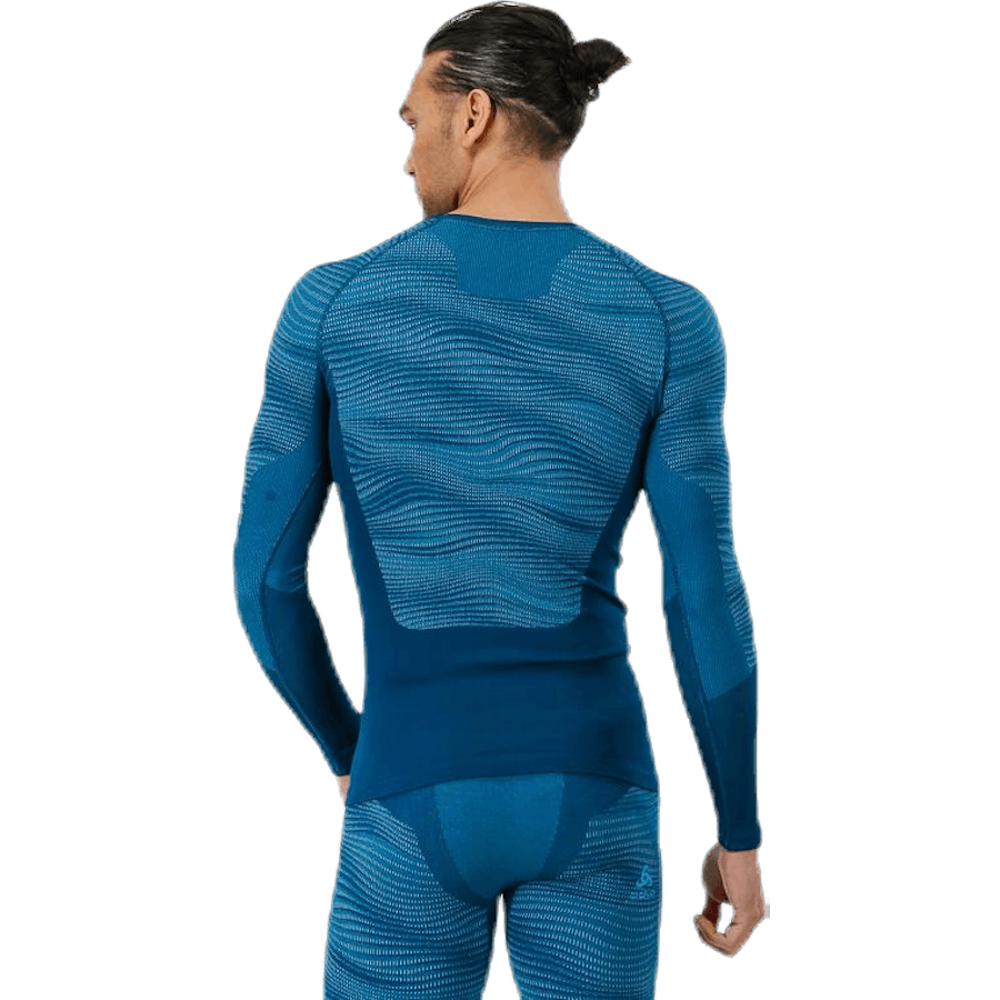 Suw Top Crew Neck L/S Performance Blackcomb Blue