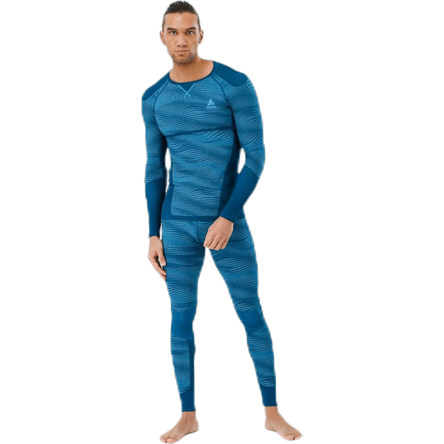 Suw Top Crew Neck L/S Performance Blackcomb Blue