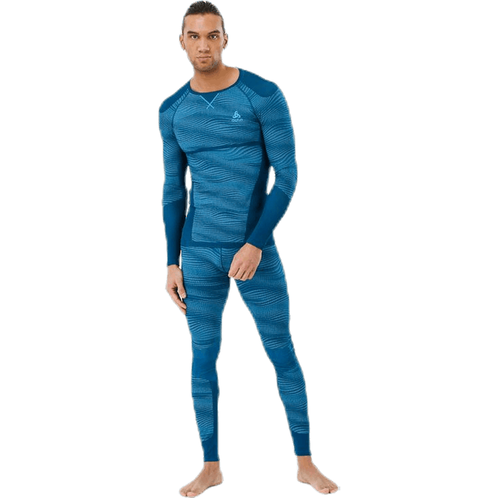Suw Top Crew Neck L/S Performance Blackcomb Blue