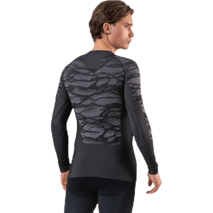 Suw Top Crew Neck L/S Performance Blackcomb Black/Grey