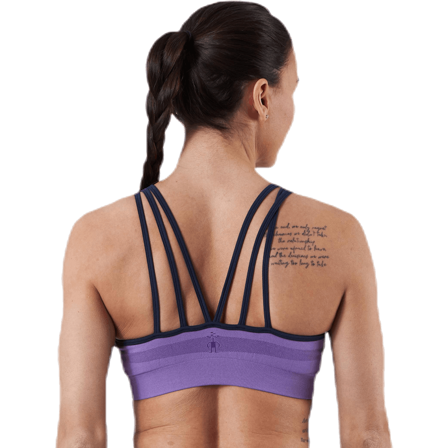 Merino Seamless Strappy Bra Purple