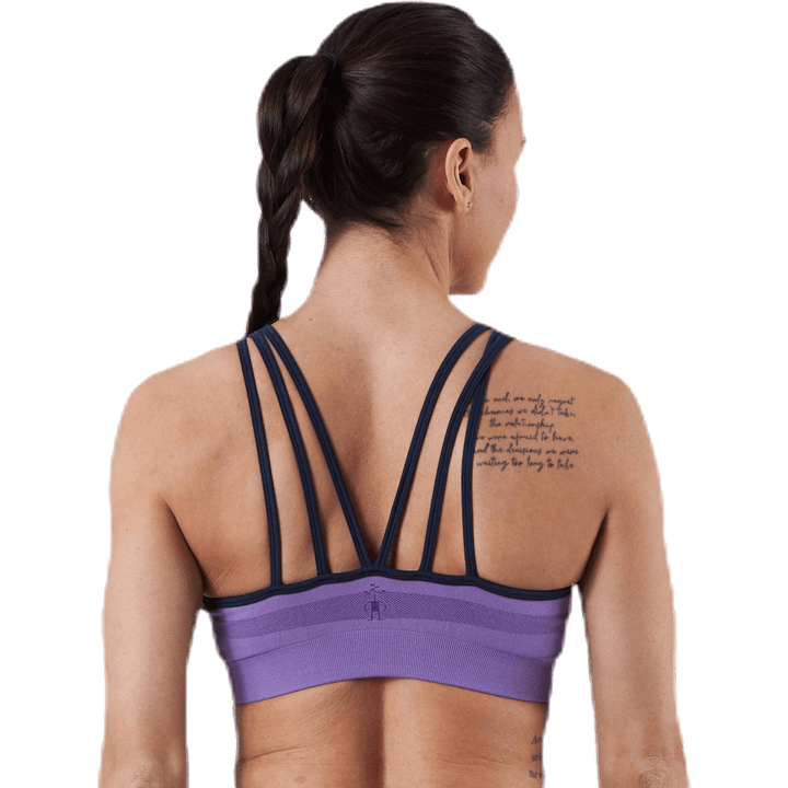 Merino Seamless Strappy Bra Purple