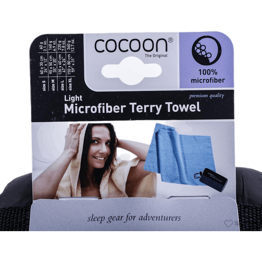Microfiber Terry Towel Light L Grey