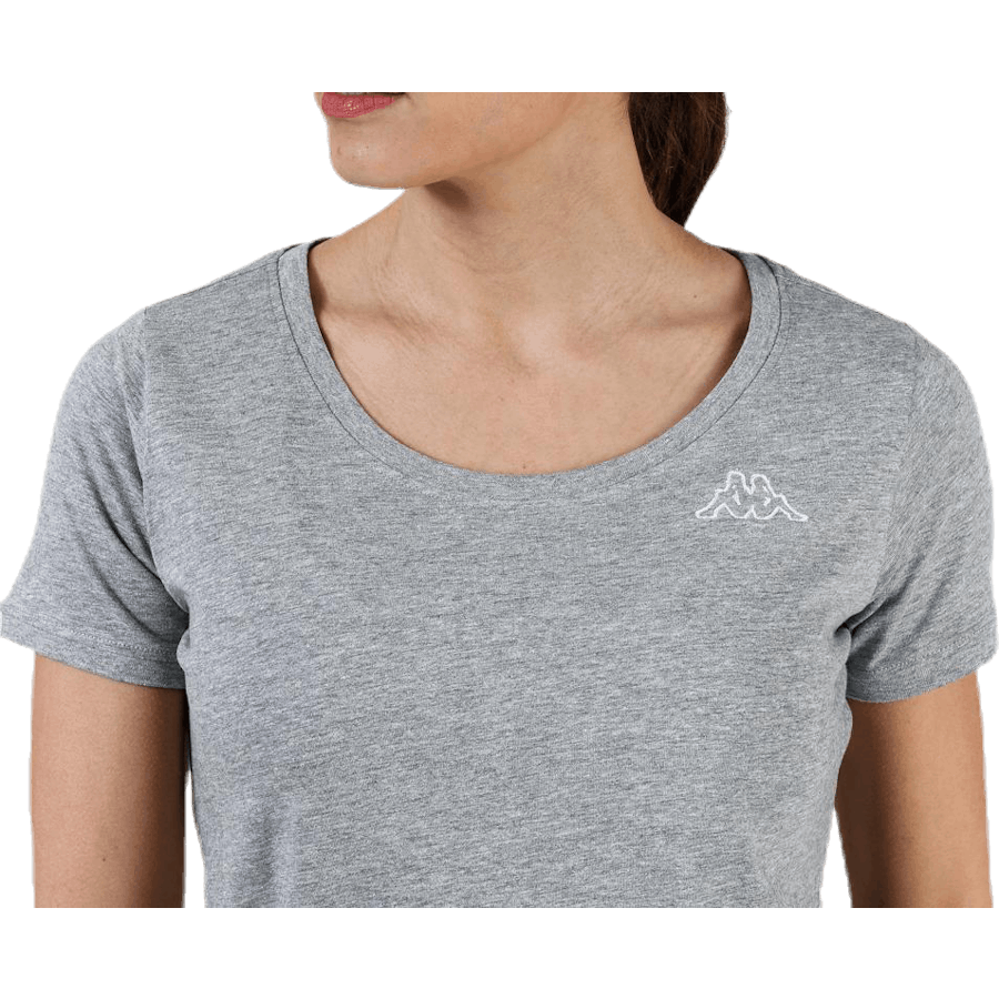 T-Shirt S/S, Logo Momba Grey