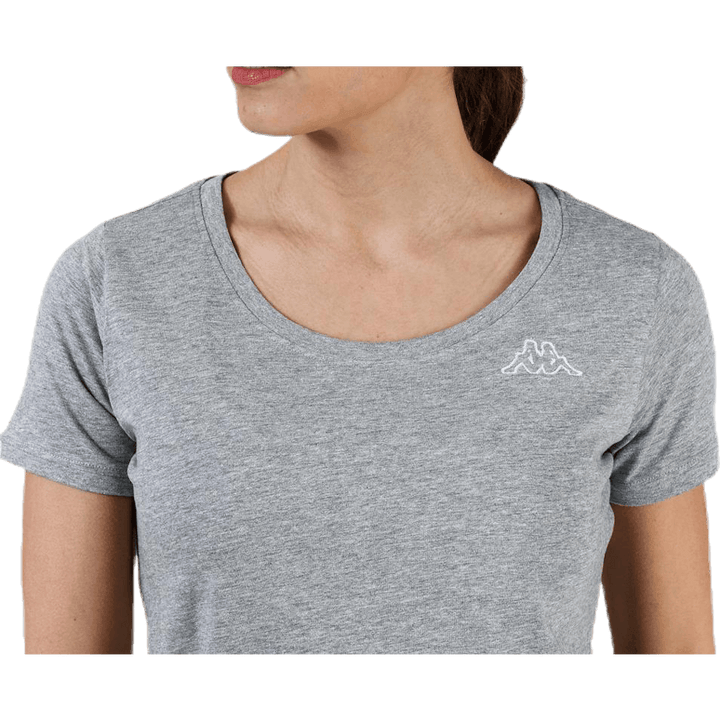 T-Shirt S/S, Logo Momba Grey
