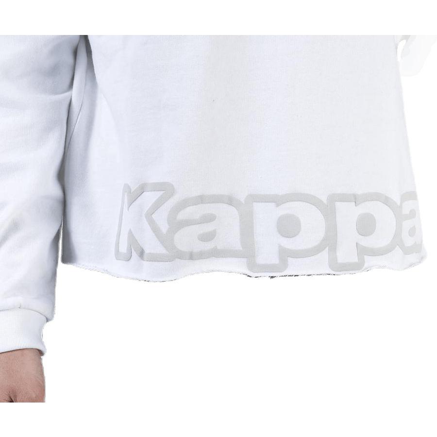 Sweat Hood, Logo Biba White