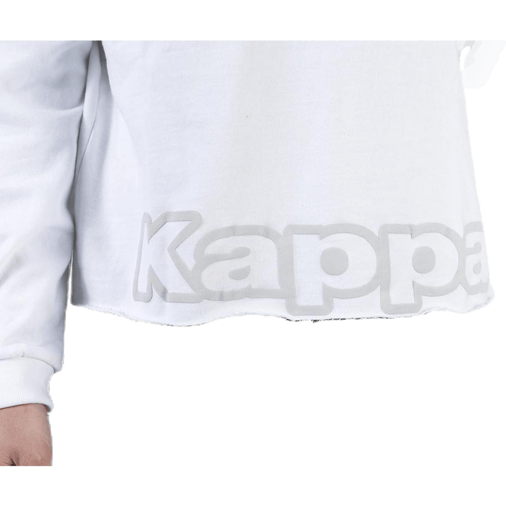 Sweat Hood, Logo Biba White