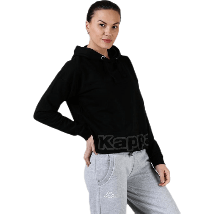 Megztinis su gobtuvu, logotipas Biba Black