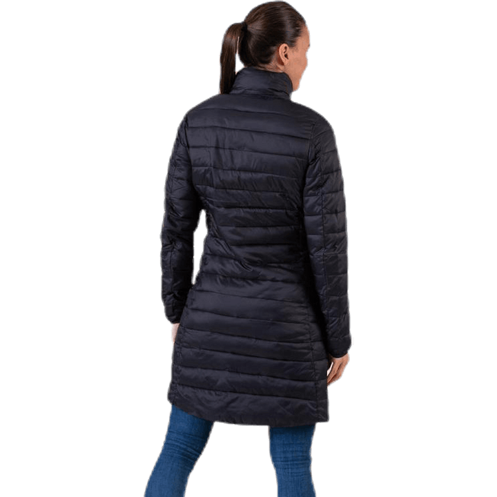 Padded Jacket Long Logo Avera Black
