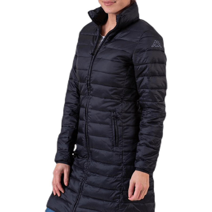 Padded Jacket Long Logo Avera Black