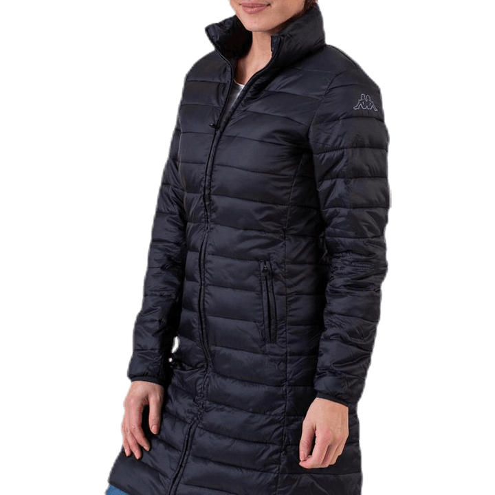 Padded Jacket Long Logo Avera Black