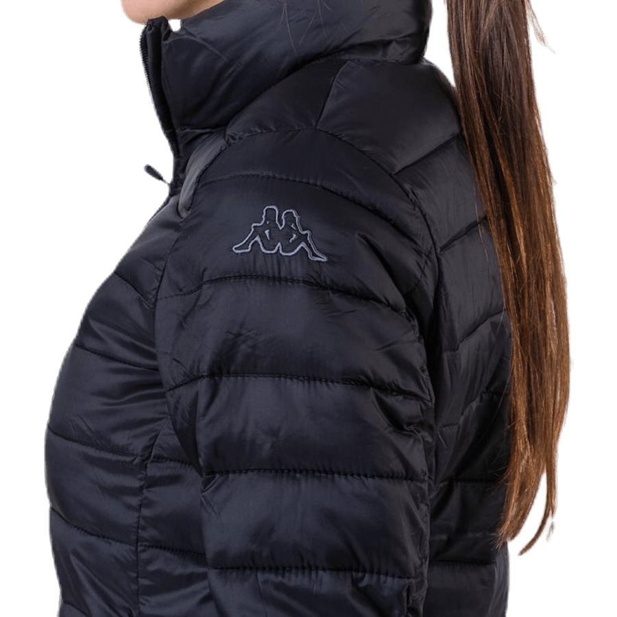 Padded Jacket Long Logo Avera Black