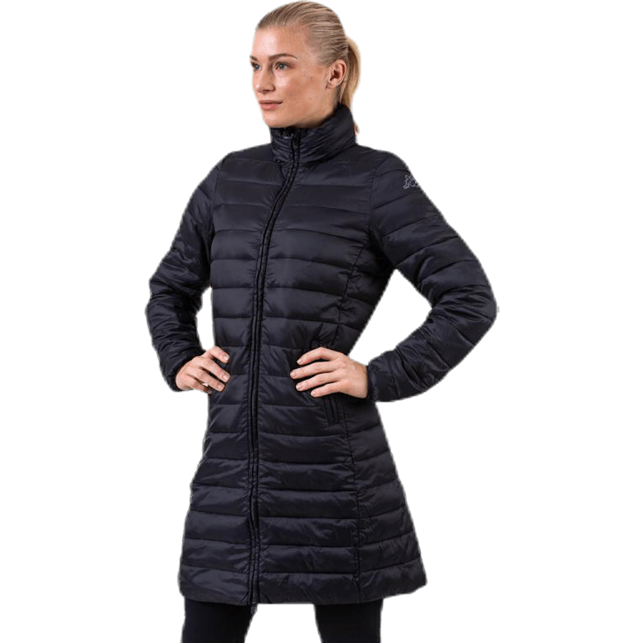 Padded Jacket Long Logo Avera Black