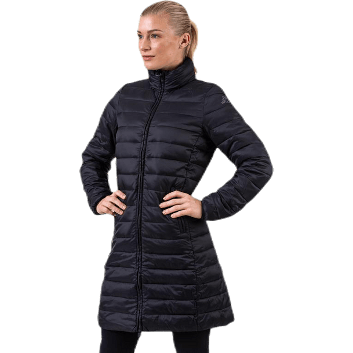 Padded Jacket Long Logo Avera Black