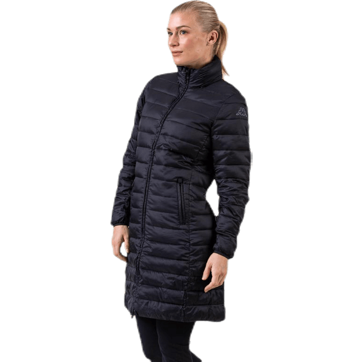 Padded Jacket Long Logo Avera Black