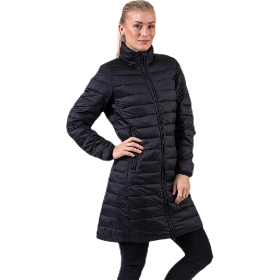 Padded Jacket Long Logo Avera Black