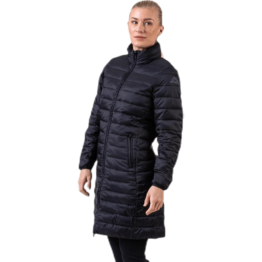 Padded Jacket Long Logo Avera Black