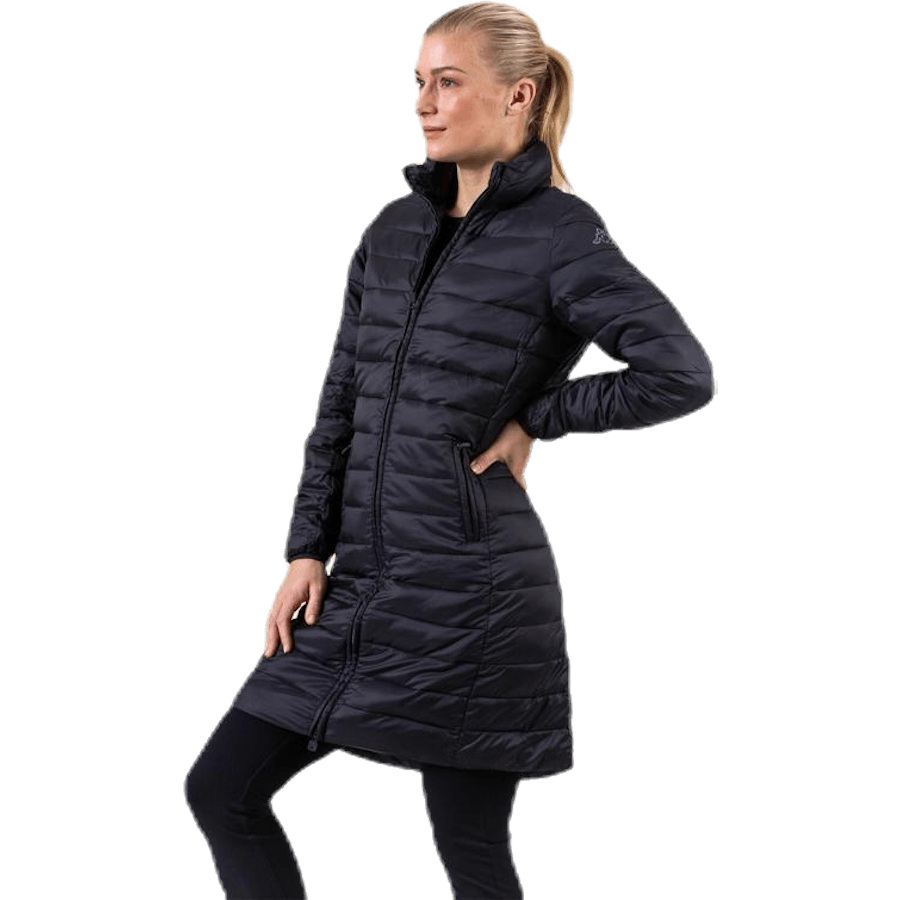 Padded Jacket Long Logo Avera Black