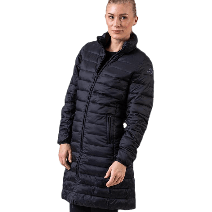 Padded Jacket Long Logo Avera Black