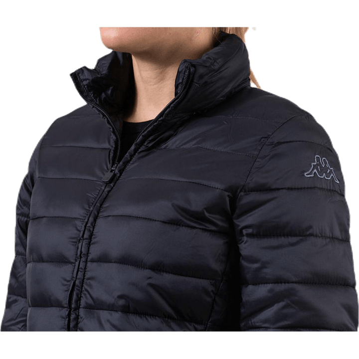 Padded Jacket Long Logo Avera Black