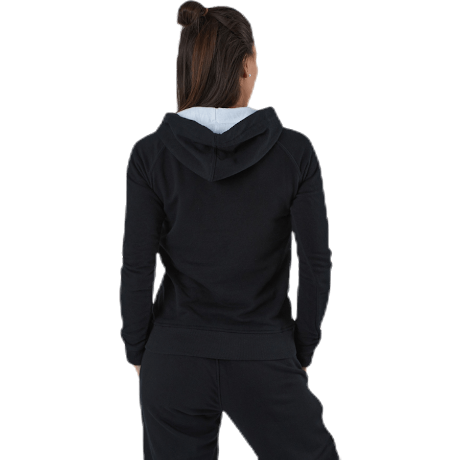 Sweat à capuche pour femme, logo Zeleril blanc/noir