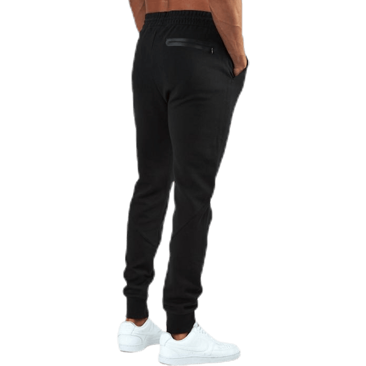 Rib Cuff Pants Black