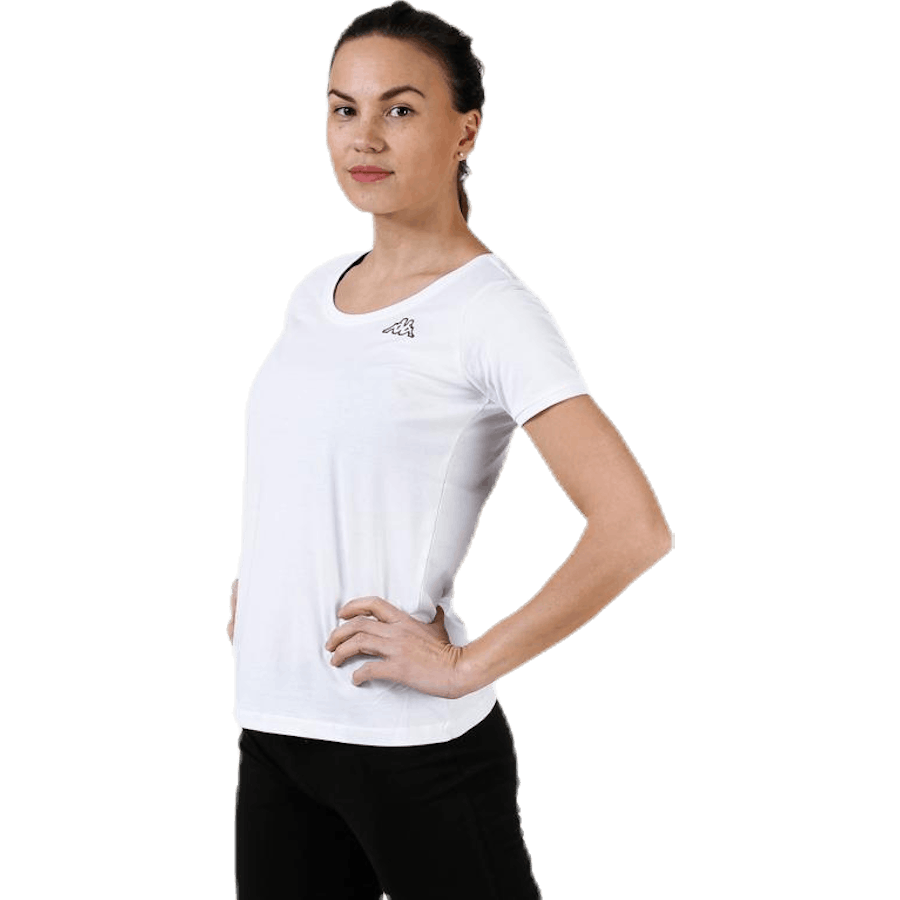 T-Shirt S/S, Logo Momba White
