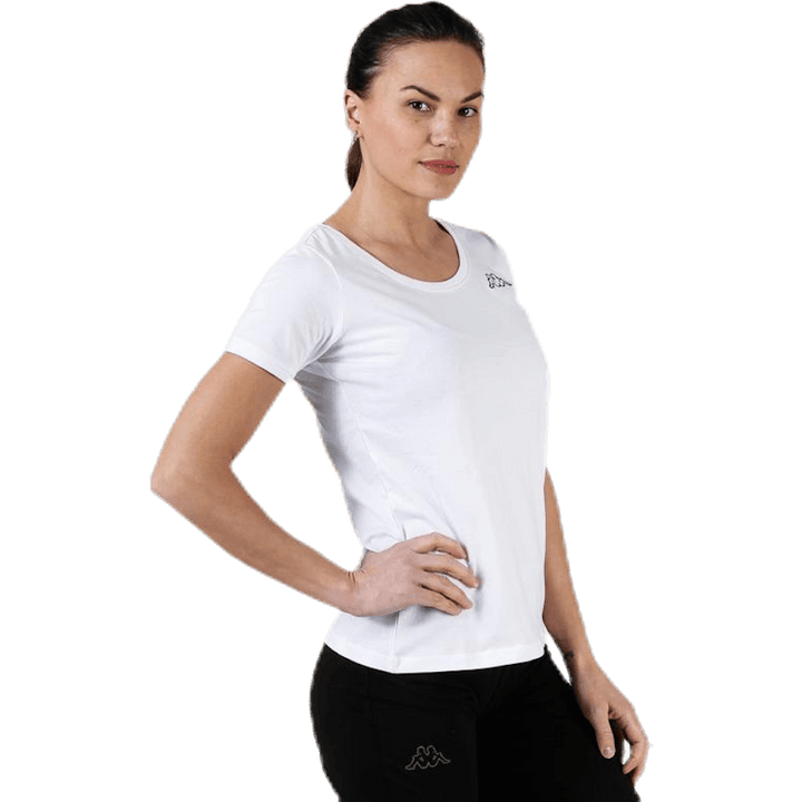T-Shirt S/S, Logo Momba White