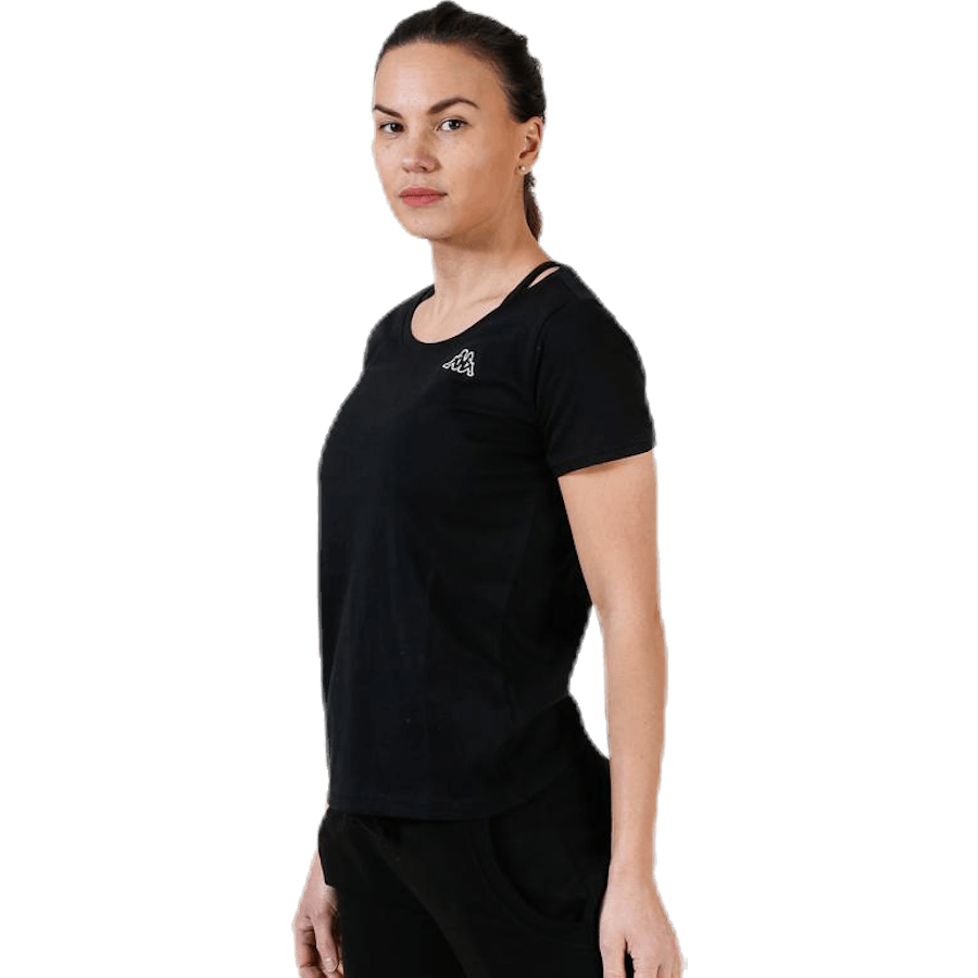 T-Shirt S/S, Logo Momba Black