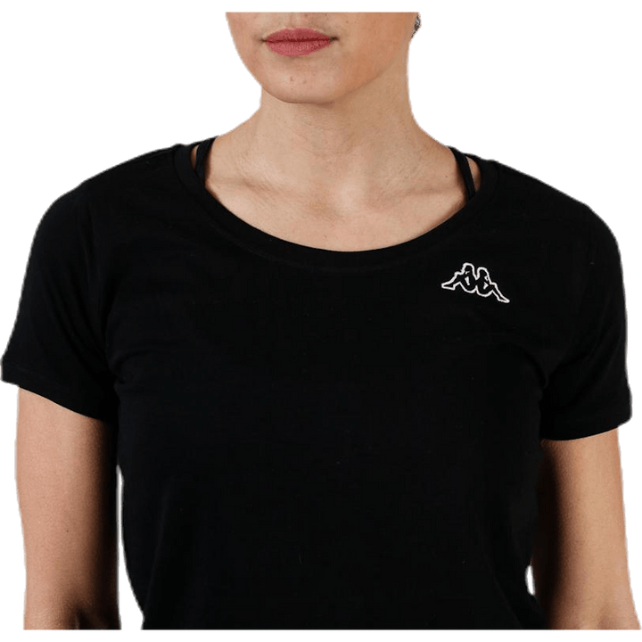 T-Shirt S/S, Logo Momba Black