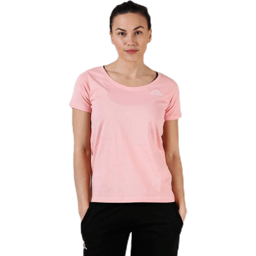 T-Shirt S/S, Logo Momba Pink