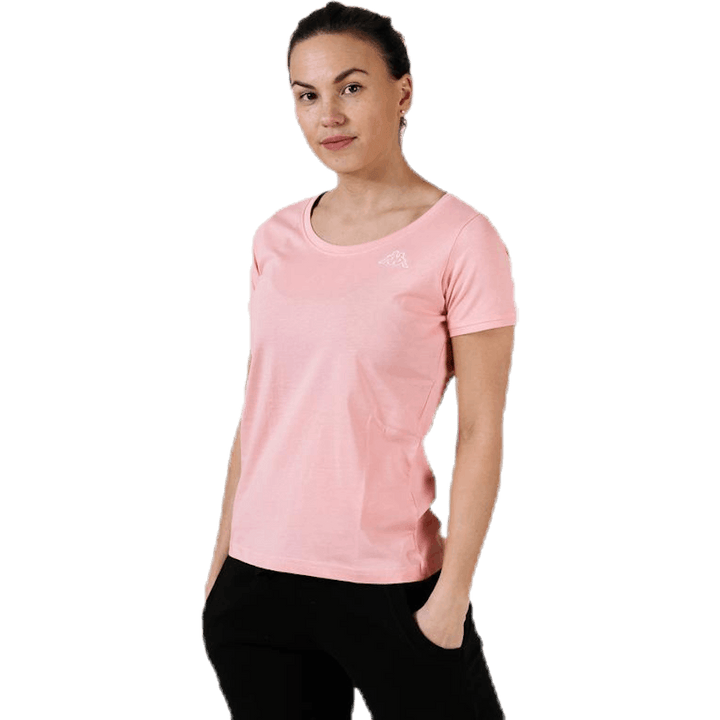T-Shirt S/S, Logo Momba Pink