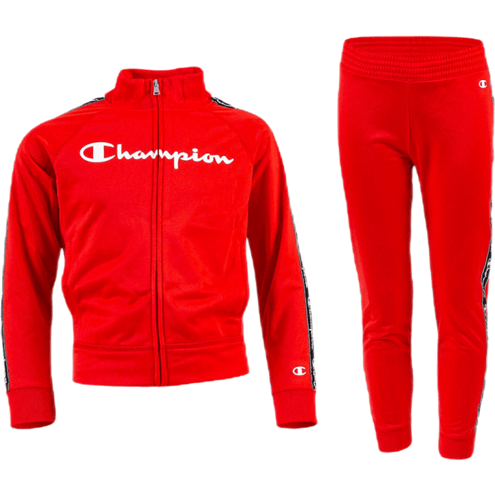 Girls Full Zip Suit Red