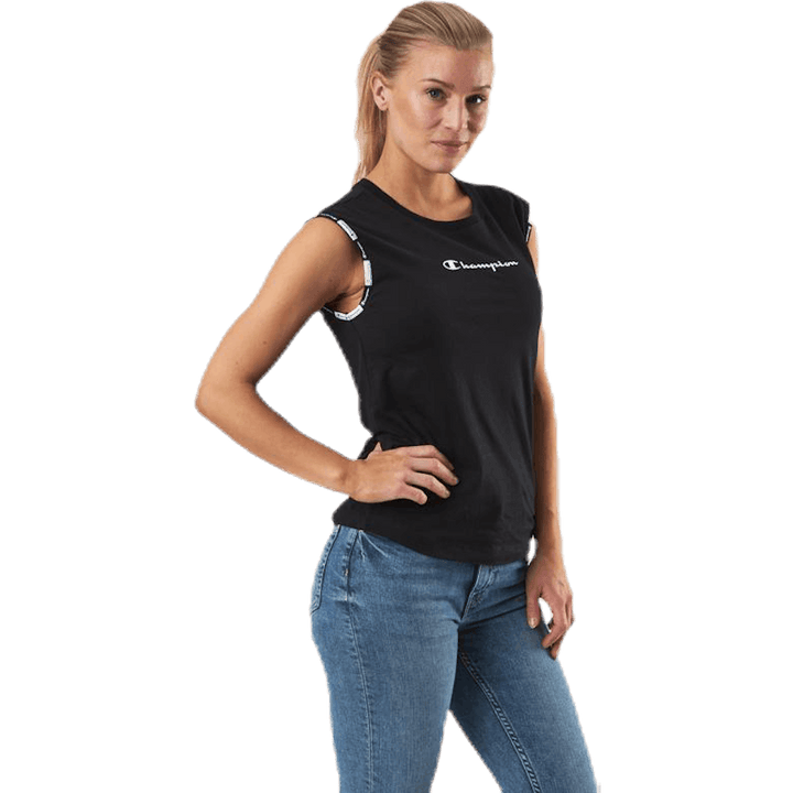 Crewneck Sleeveless T-Shirt Black