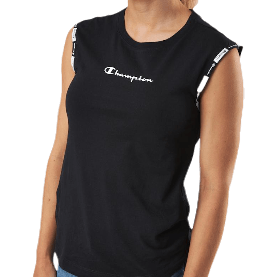 Crewneck Sleeveless T-Shirt Black