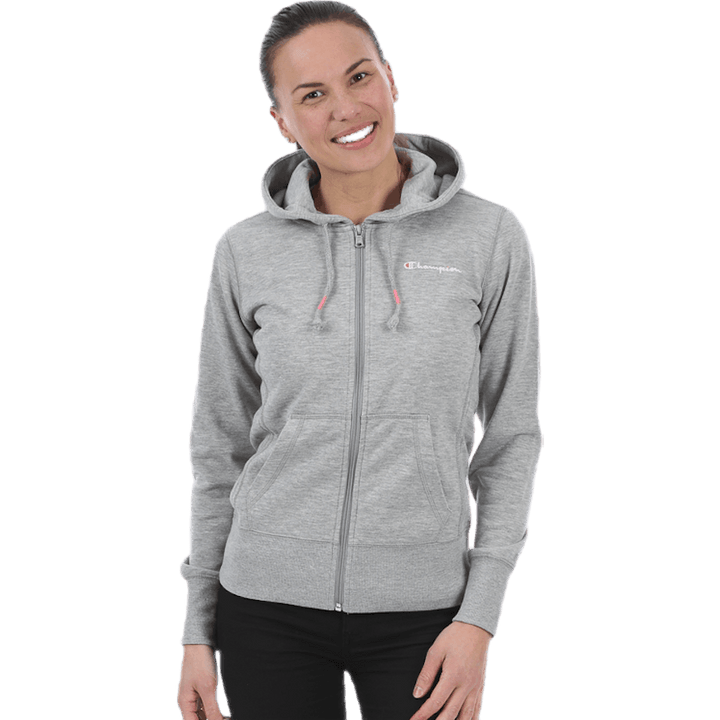 Hooded Full Zip Sweatshirt Grey
