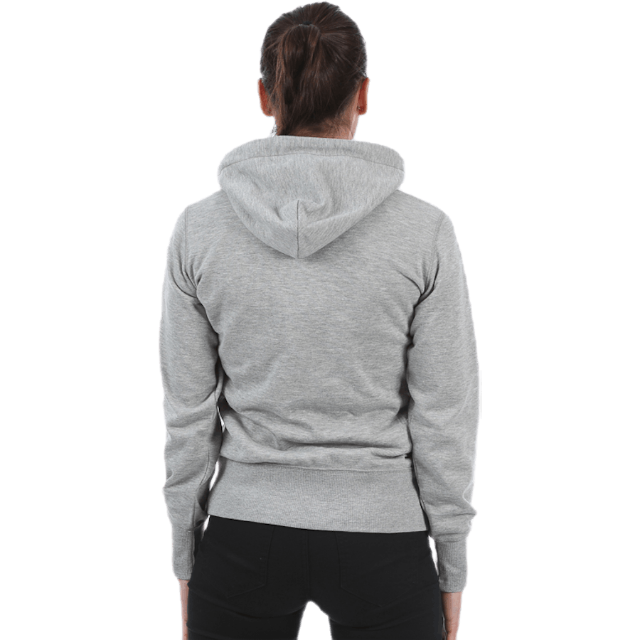 Hooded Full Zip Sweatshirt Grey