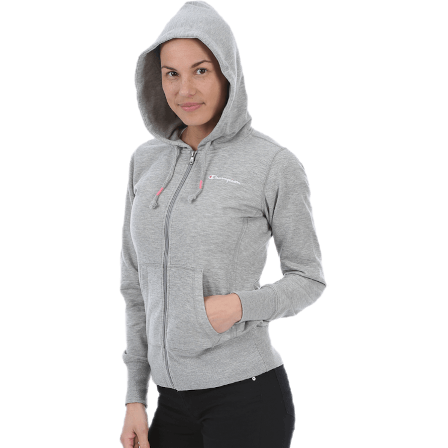 Hooded Full Zip Sweatshirt Grey
