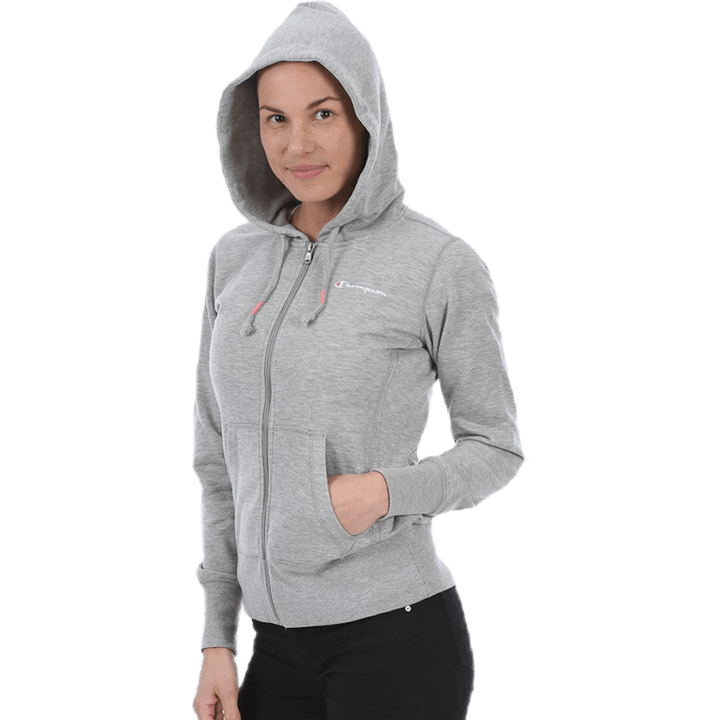 Hooded Full Zip Sweatshirt Grey