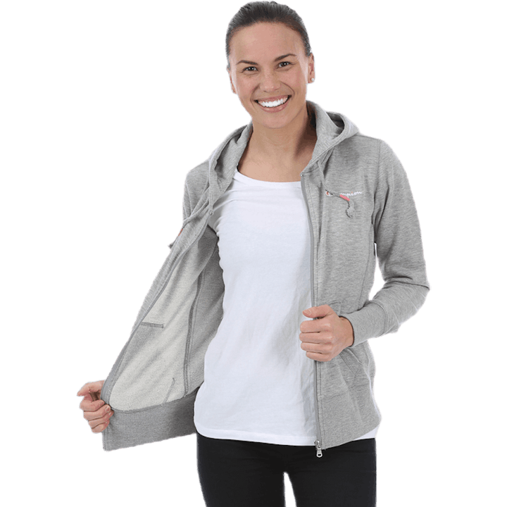 Hooded Full Zip Sweatshirt Grey