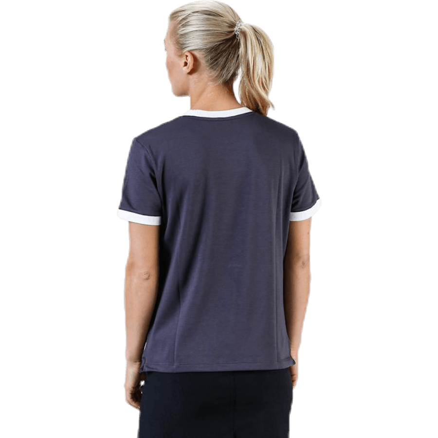 Ringer Top SS Blue/White